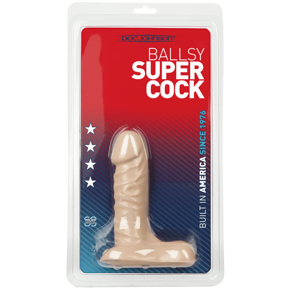 Doc Johnson Ballsy Supercock 6 Inch Dildo