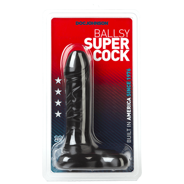 Doc Johnson Ballsy Black 9 Inch Supercock
