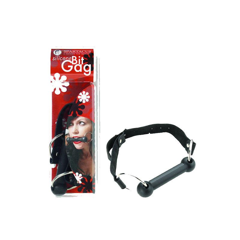 Spartacus Leather Silicone Bit Gag by Spartacus - - 4
