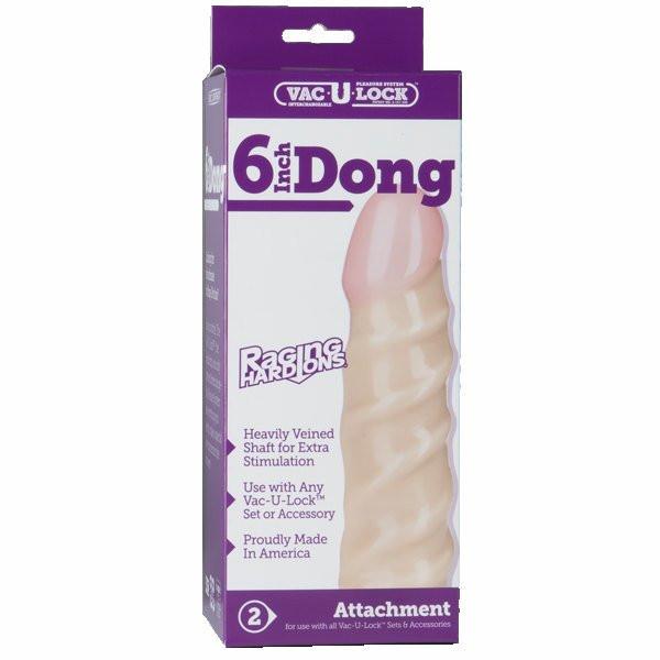 Raging Hard-On 6 Inch Vac-U-Lock Dildo
