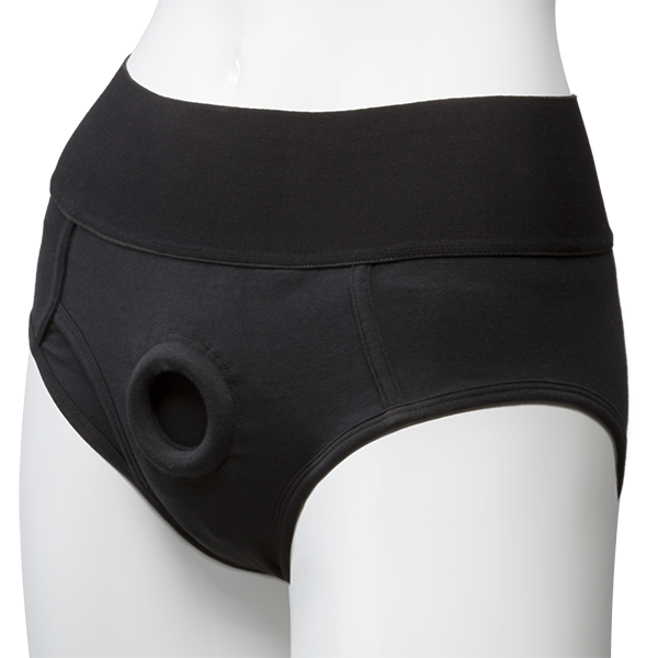 Doc Johnson Vac-U-Lock Panty Harness With Plug - S/M and L/XL