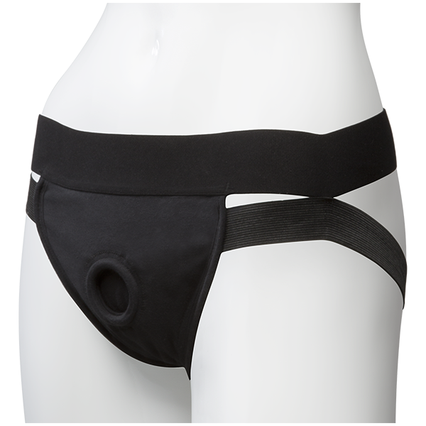 Vac-U-Lock Dual-Strap Panty Adjustable Harness With Plug - Two Size Options!