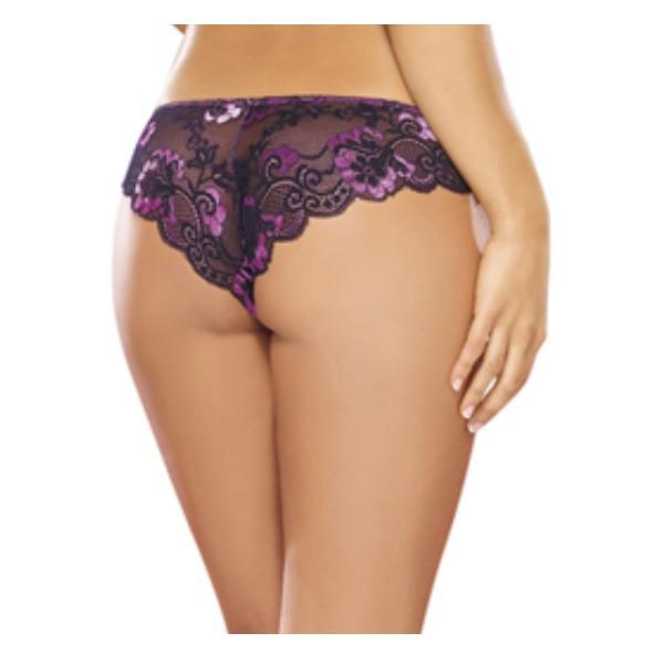 Cheeky Panty Large Iris/ Black