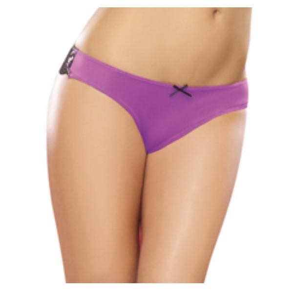 Cheeky Panty Large Iris/ Black