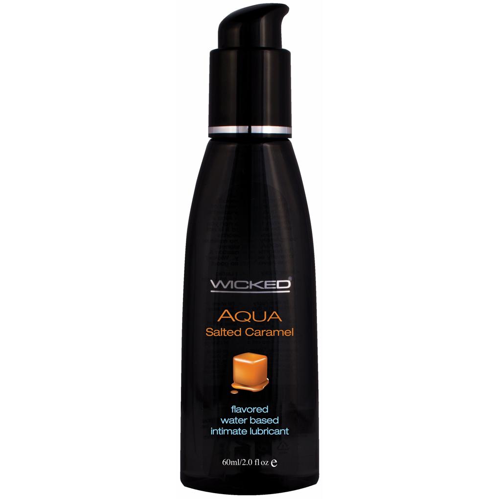 Wicked Aqua Salted Caramel Lube 2 Oz