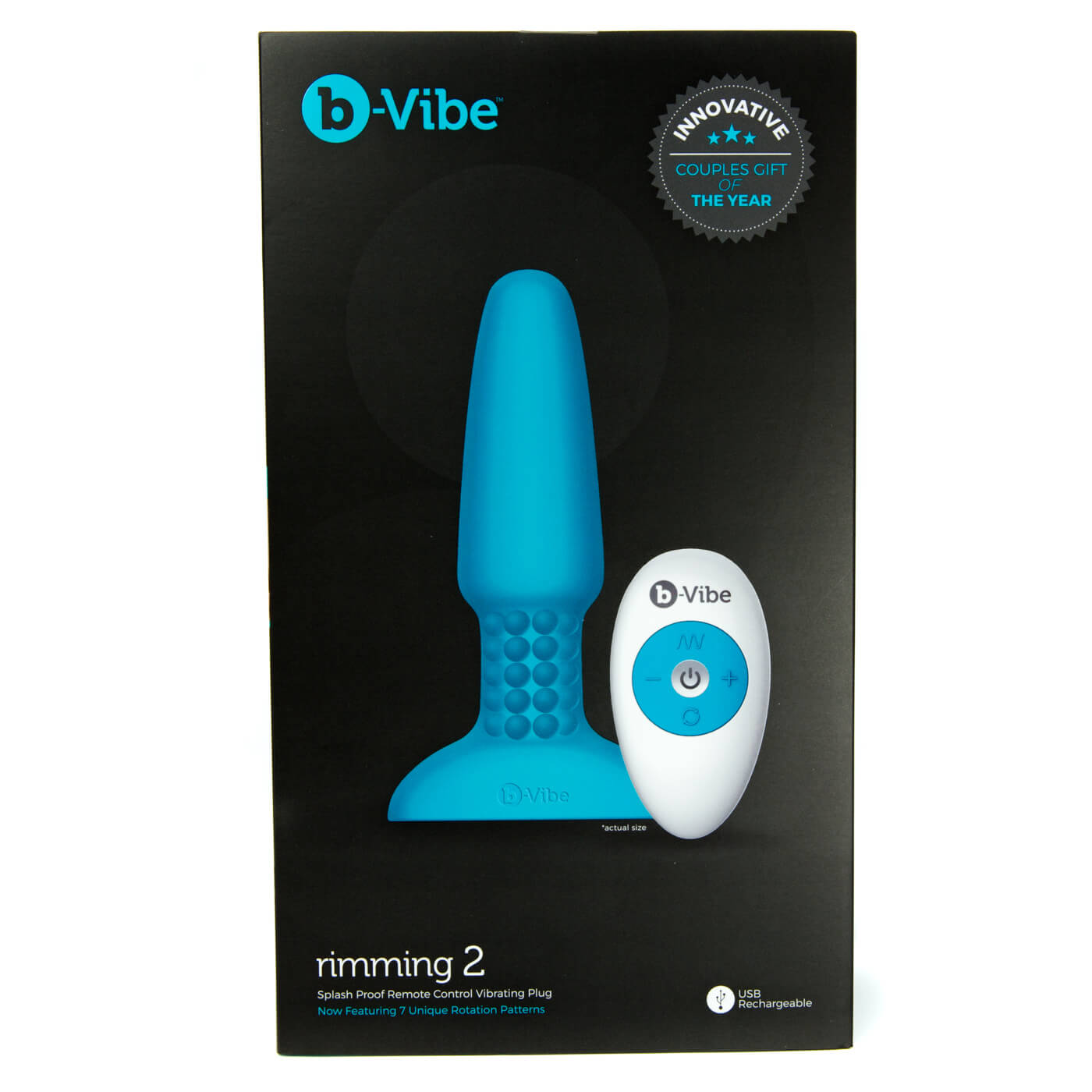 b-Vibe Rimming Remote Control 13 Function USB Rechargeable Vibrating Butt Plug