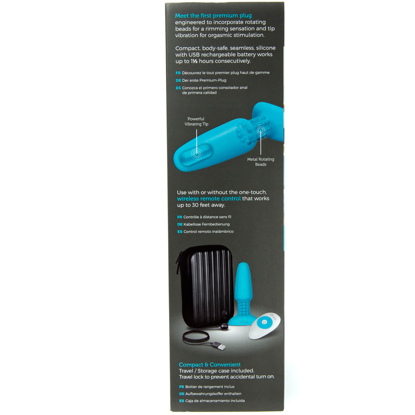 b-Vibe Rimming Remote Control 13 Function USB Rechargeable Vibrating Butt Plug
