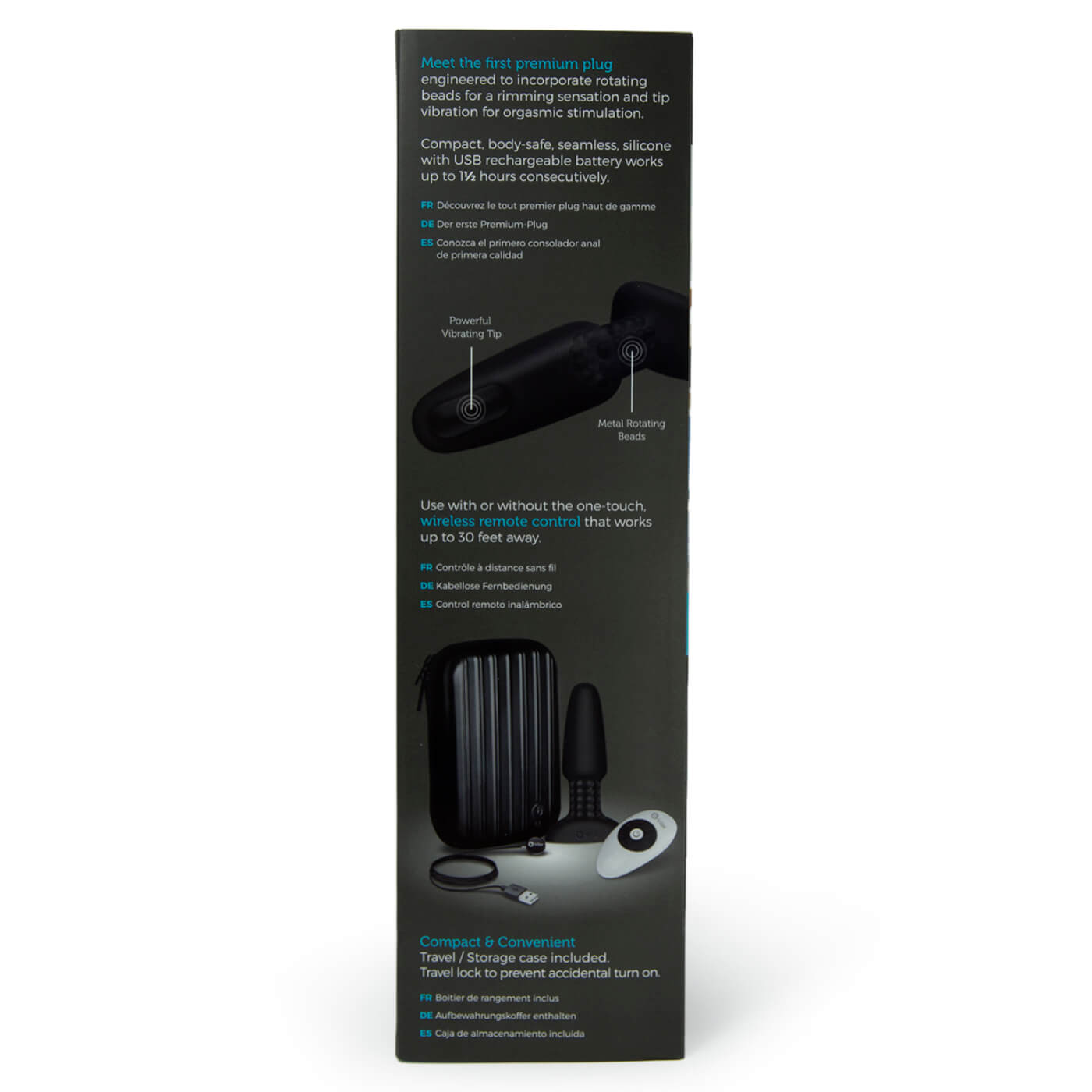 b-Vibe Rimming Remote Control 13 Function USB Rechargeable Vibrating Butt Plug