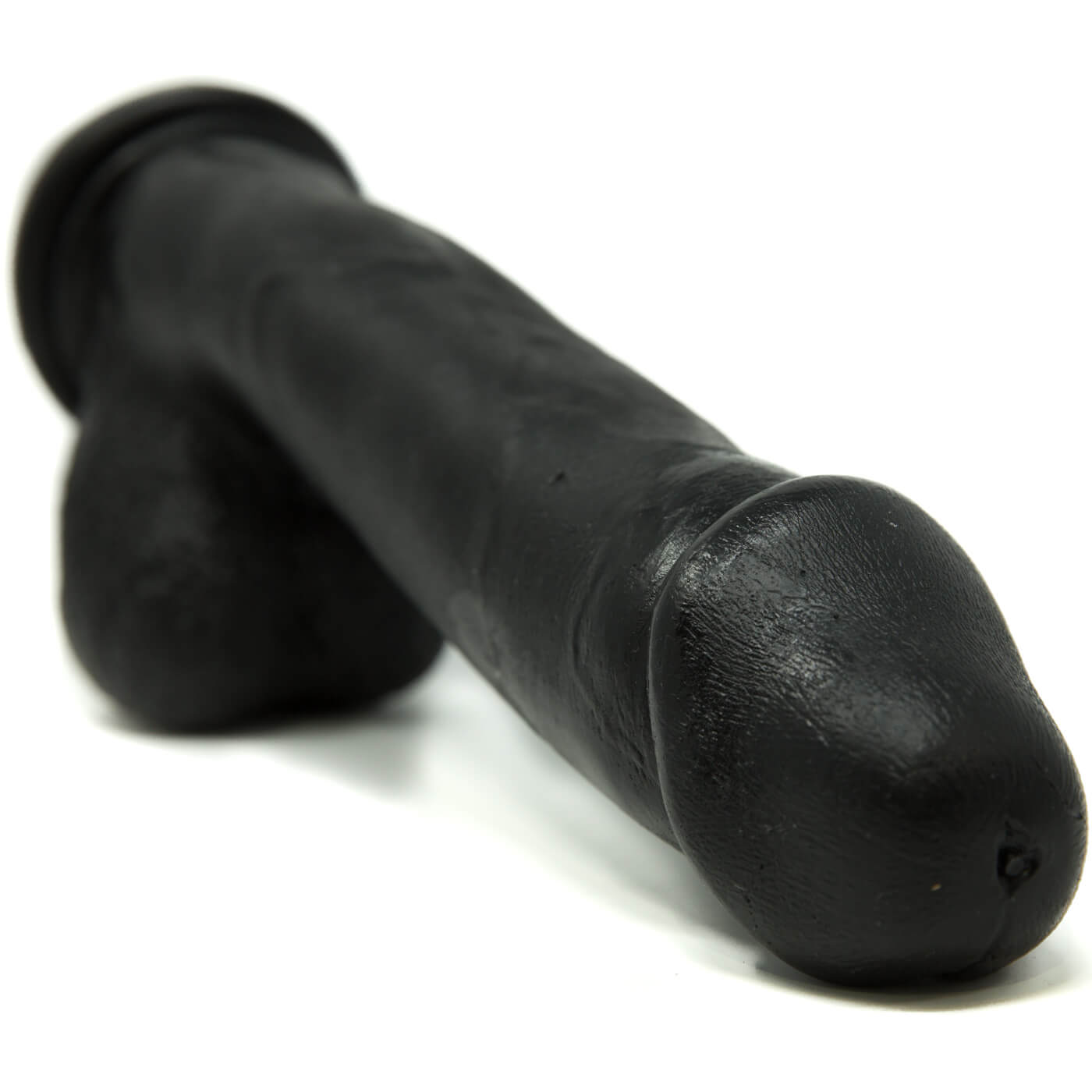 Basix Realistic Large Black ( Or White) Dildo with Suction Cup 12 inch