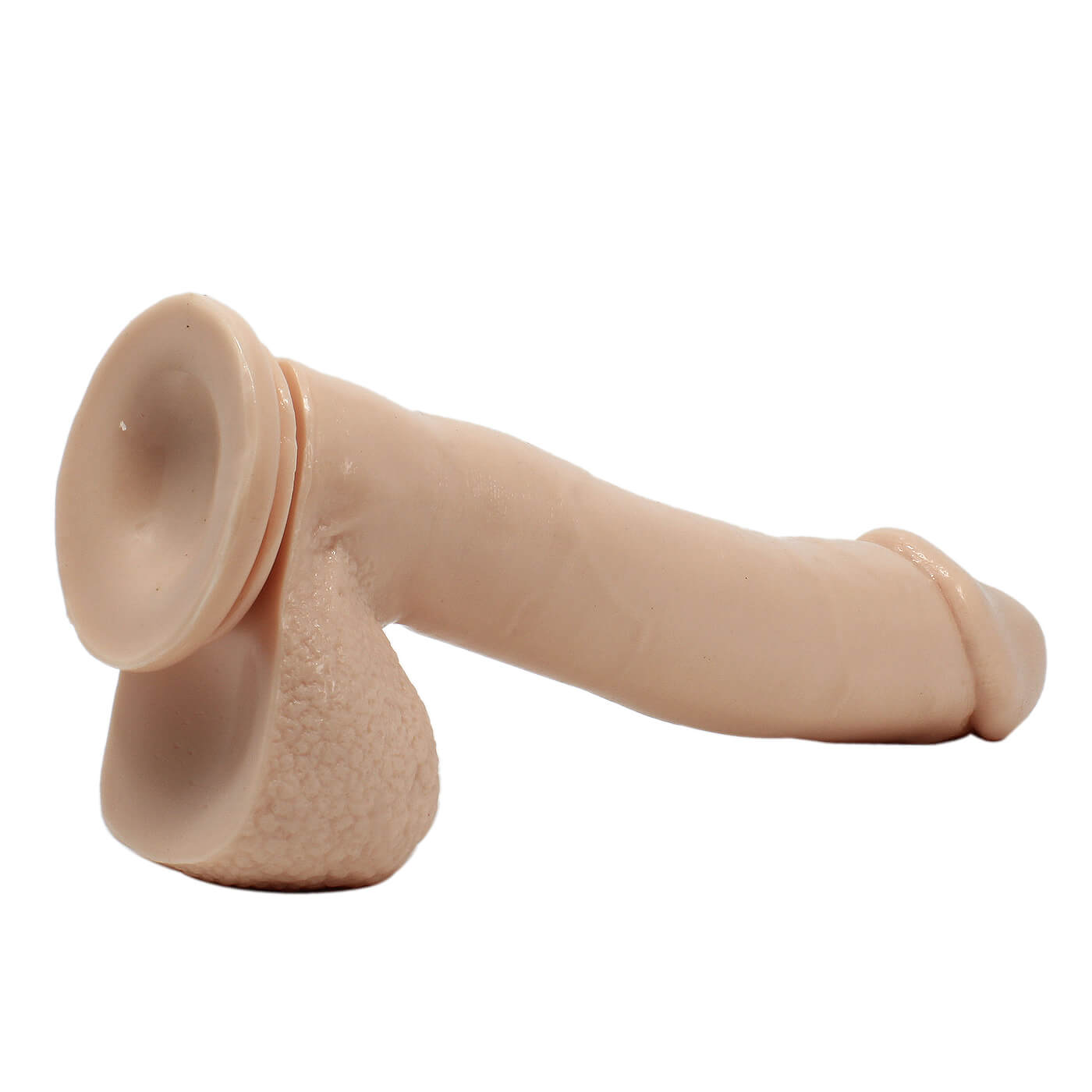 Basix Realistic Large Black ( Or White) Dildo with Suction Cup 12 inch