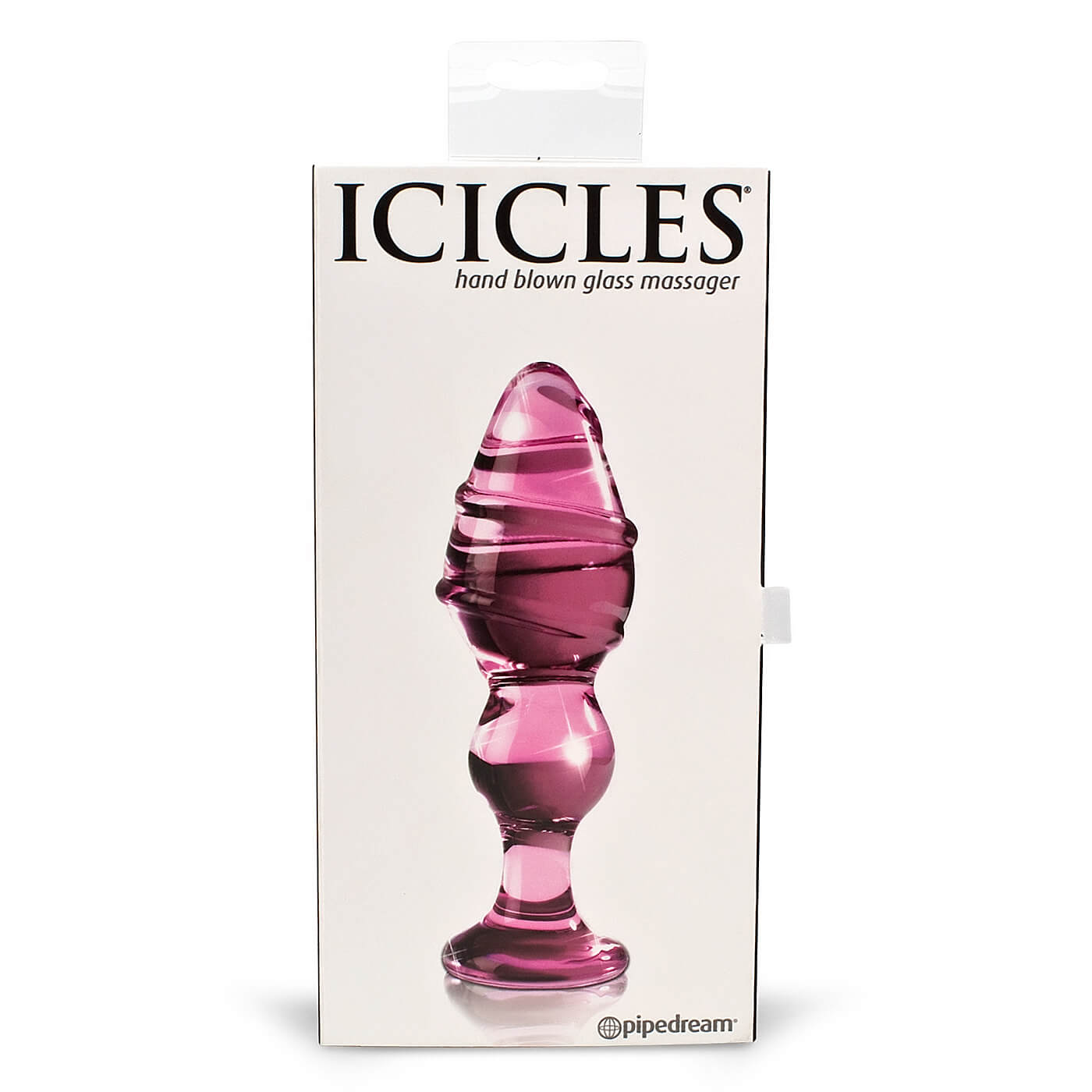 Icicles No. 27 Glass Pink Butt Plug