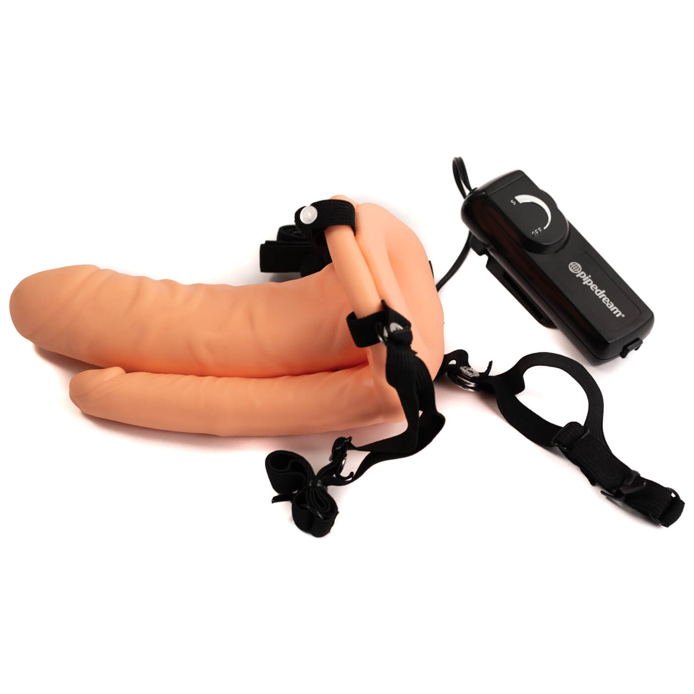 Fetish Fantasy Double Penetrator 6 Inch Vibrating Hollow Strap On