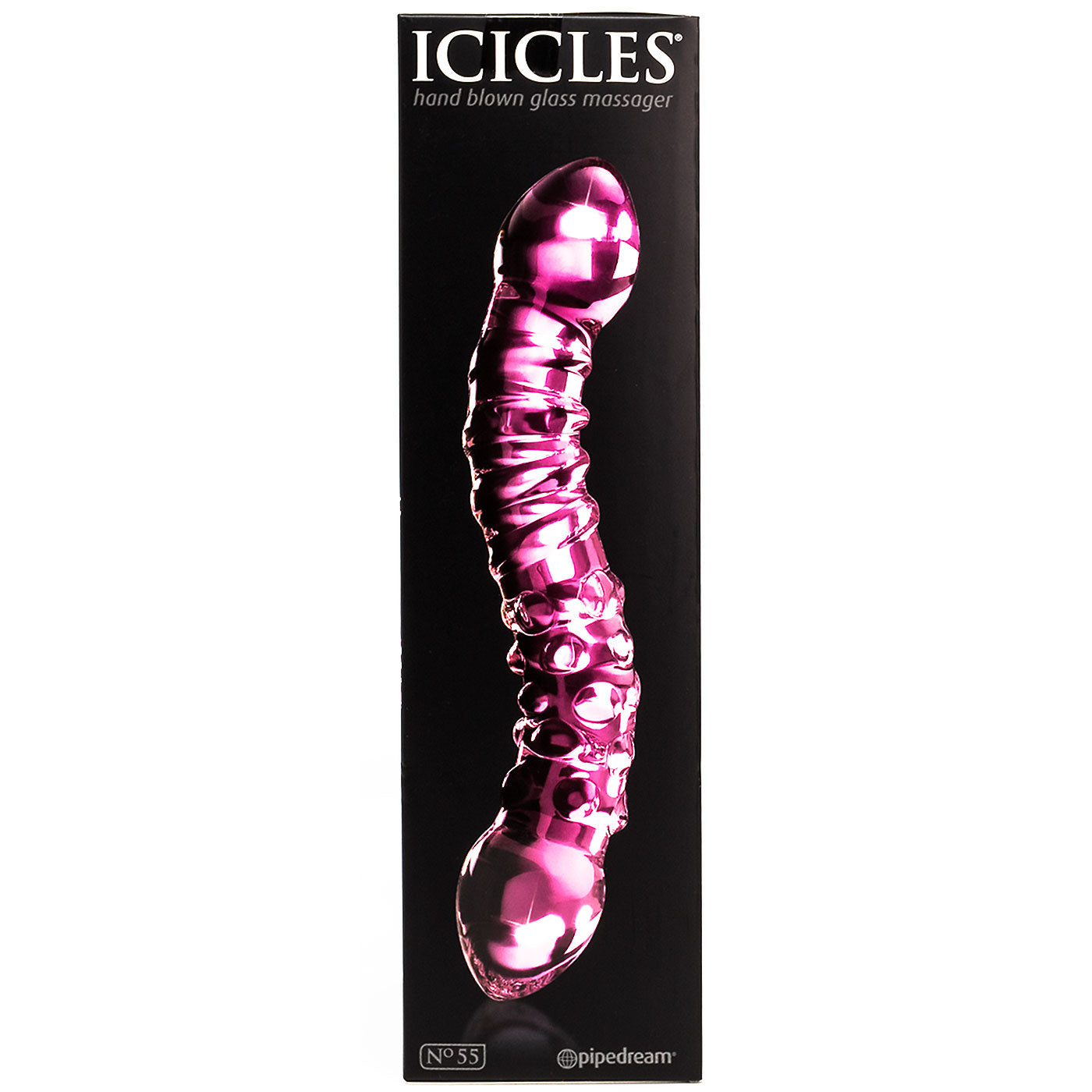 Icicles No. 55 G-Spot Curved Glass Dildo