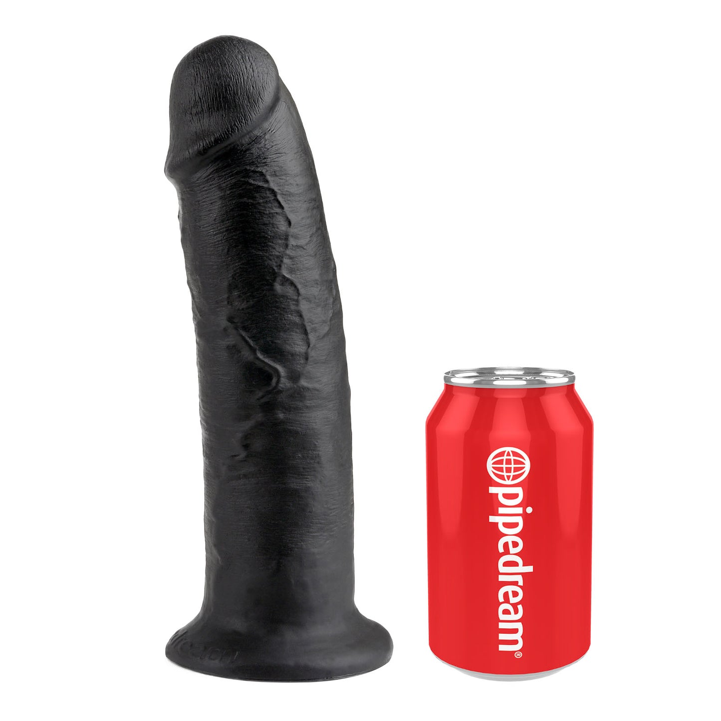 King Cock Ultra Realistic 10 Inch Black Suction Cup Dildo
