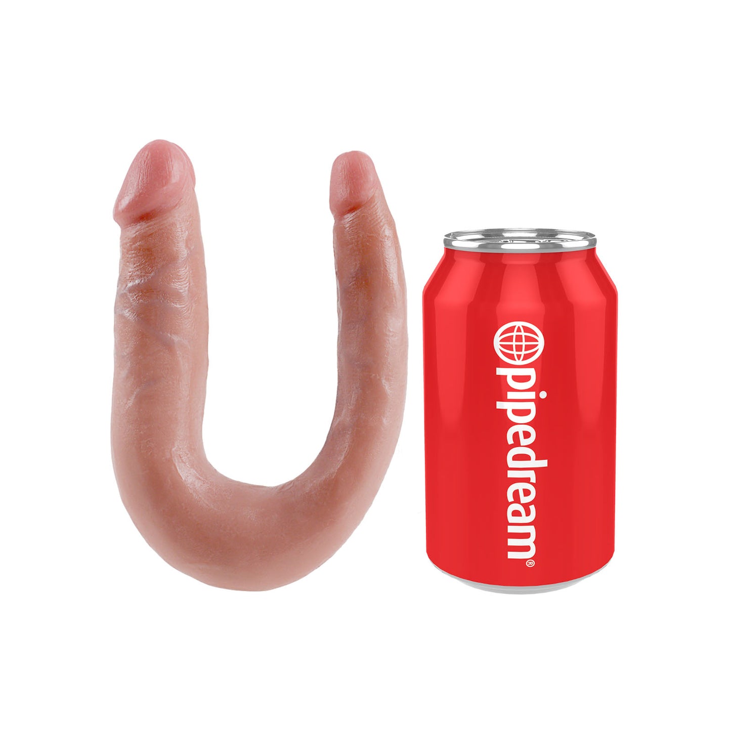 King Cock Ultra Realistic U-Shaped Small Double Trouble Dildo