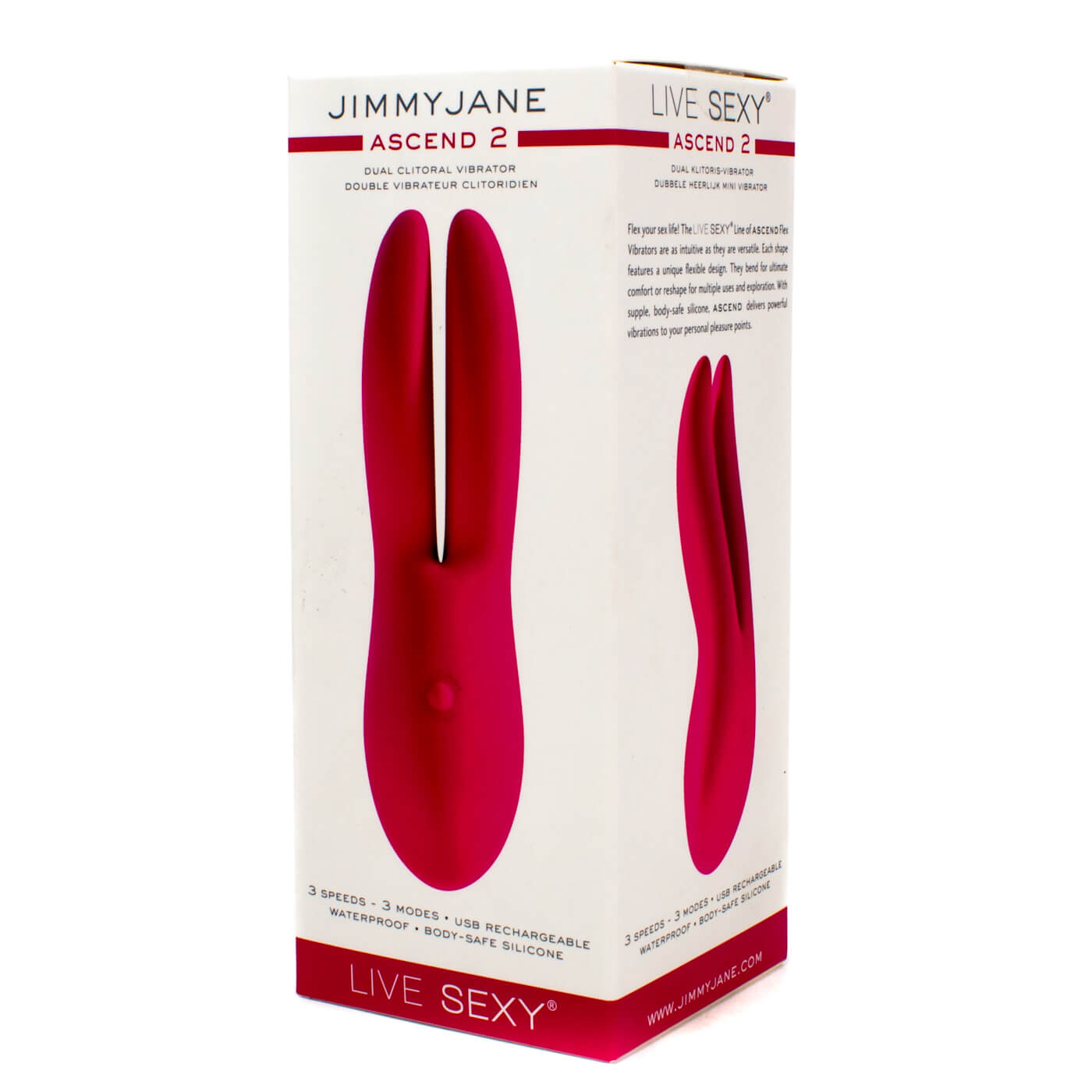 Jimmyjane Ascend 2 Waterproof 6 Function USB Rechargeable Clitoral Vibrator