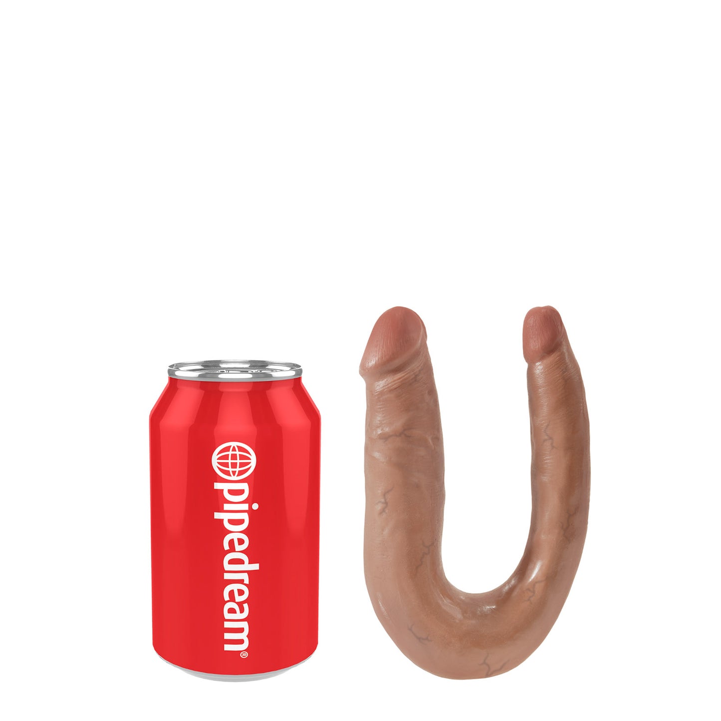 King Cock Ultra Realistic U-Shaped Small Double Trouble Dildo