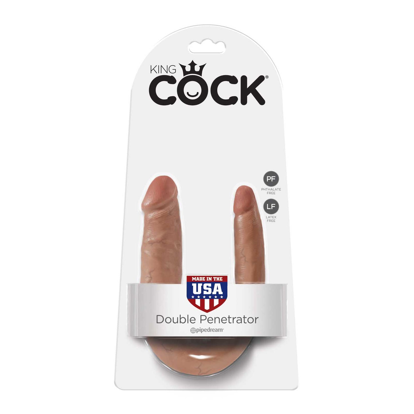 King Cock Ultra Realistic U-Shaped Small Double Trouble Dildo