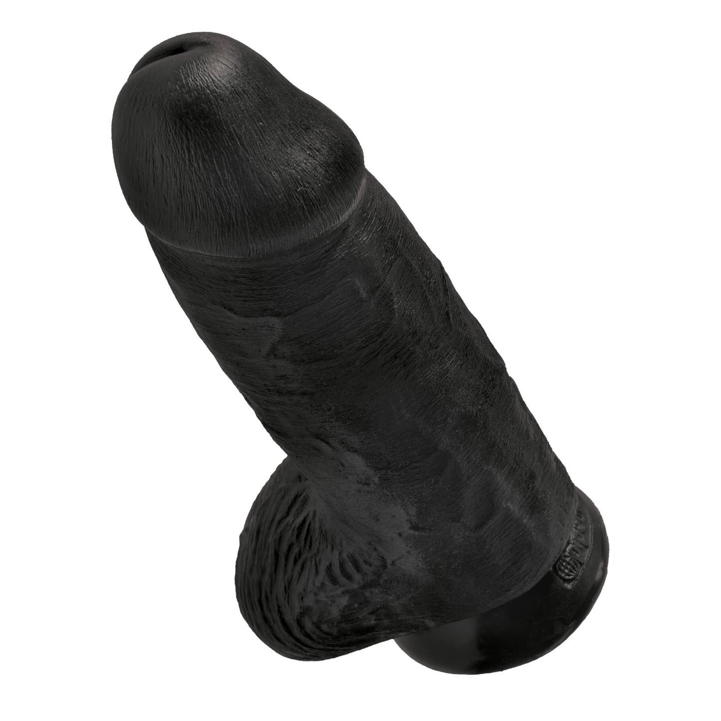 King Cock Ultra Realistic Chubby Black 9 Inch Suction Cup Dildo With Balls