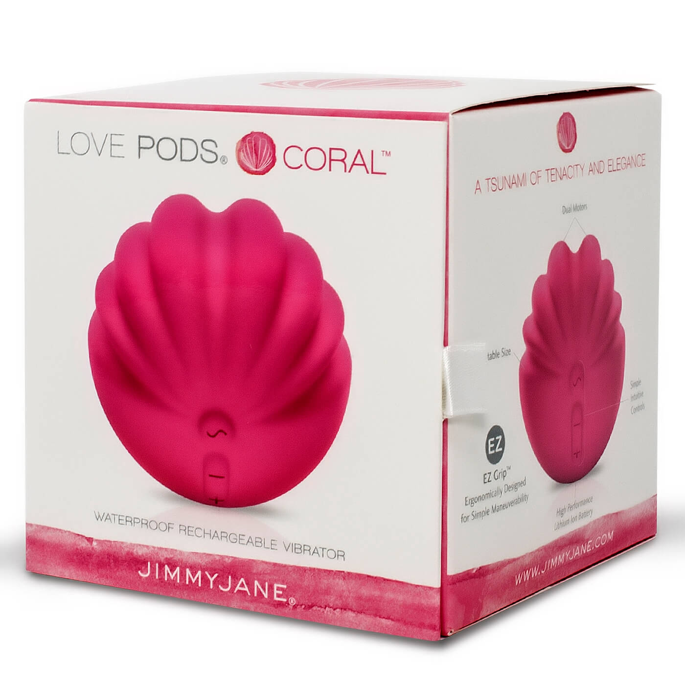 Jimmyjane Coral Love Pod 9 Function USB Rechargeable Clitoral Vibrator