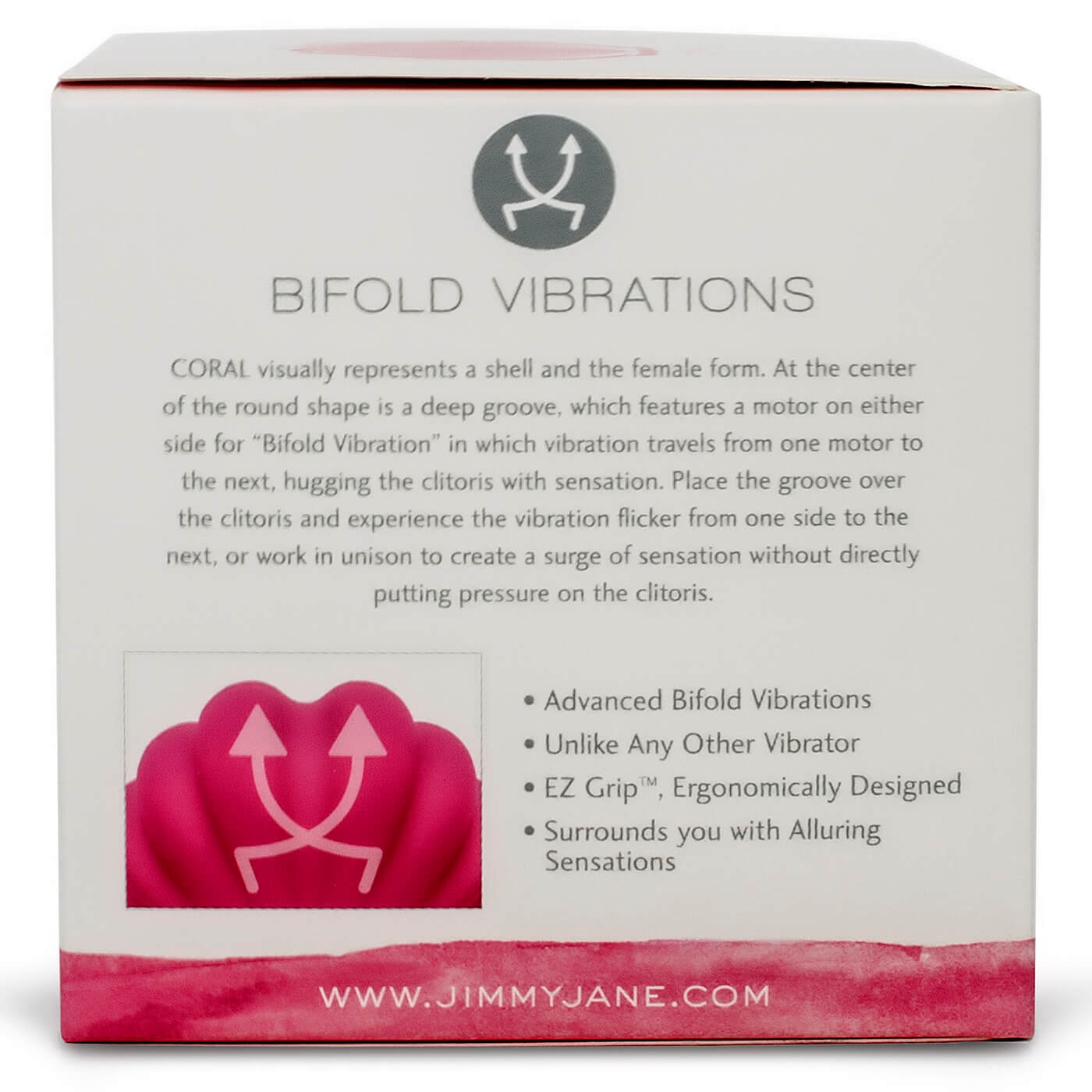 Jimmyjane Coral Love Pod 9 Function USB Rechargeable Clitoral Vibrator