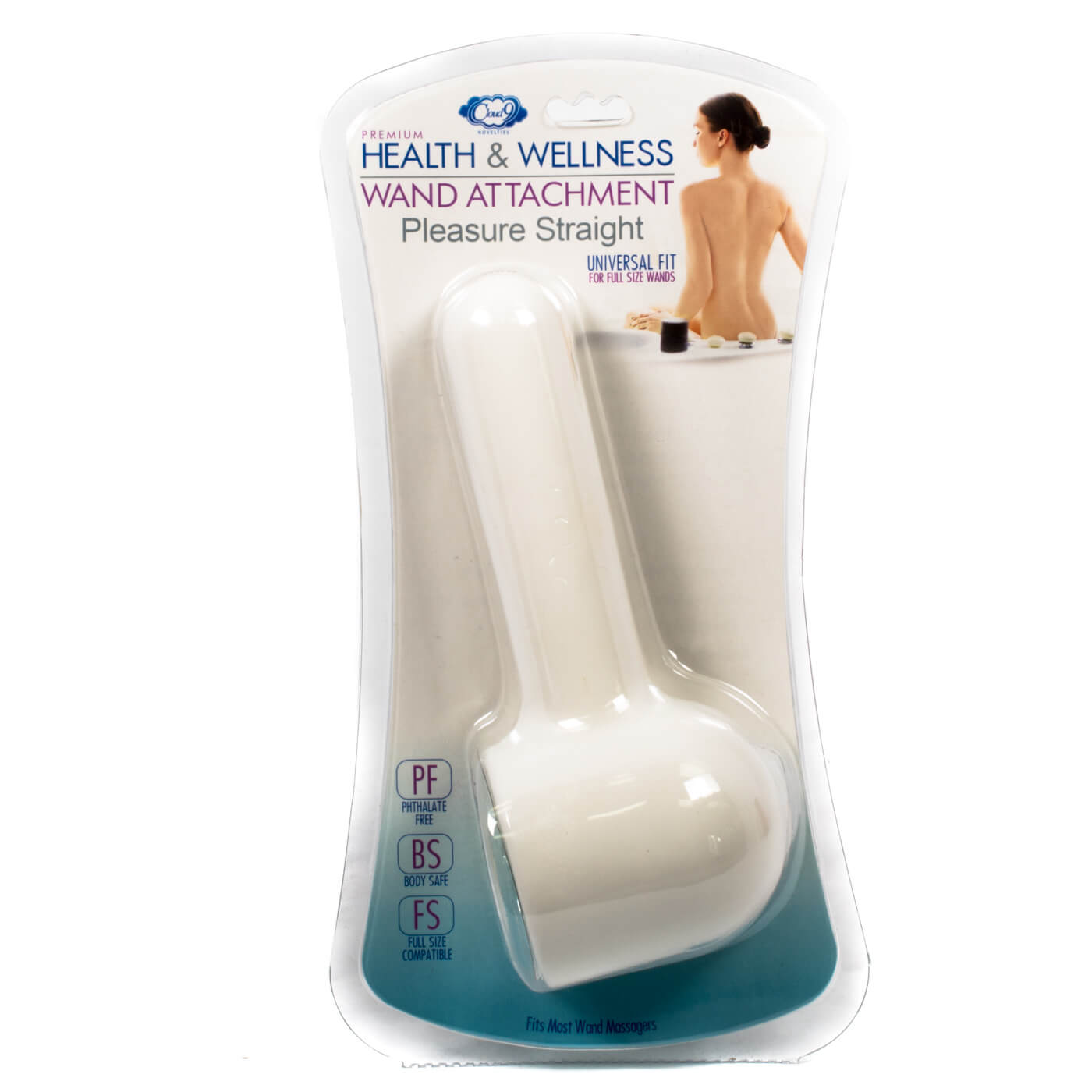 Cloud 9 Full Size Pleasure Straight Wand Attachment Soft Flexible Sex Toy Accessory