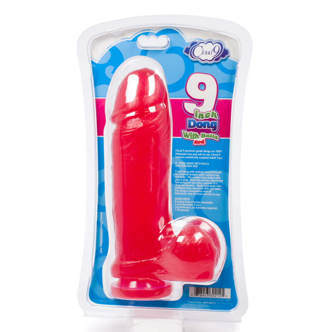Cloud 9 Thick Dong W/Balls & Suction Ballsy Lifelike 9 Inch Dildo