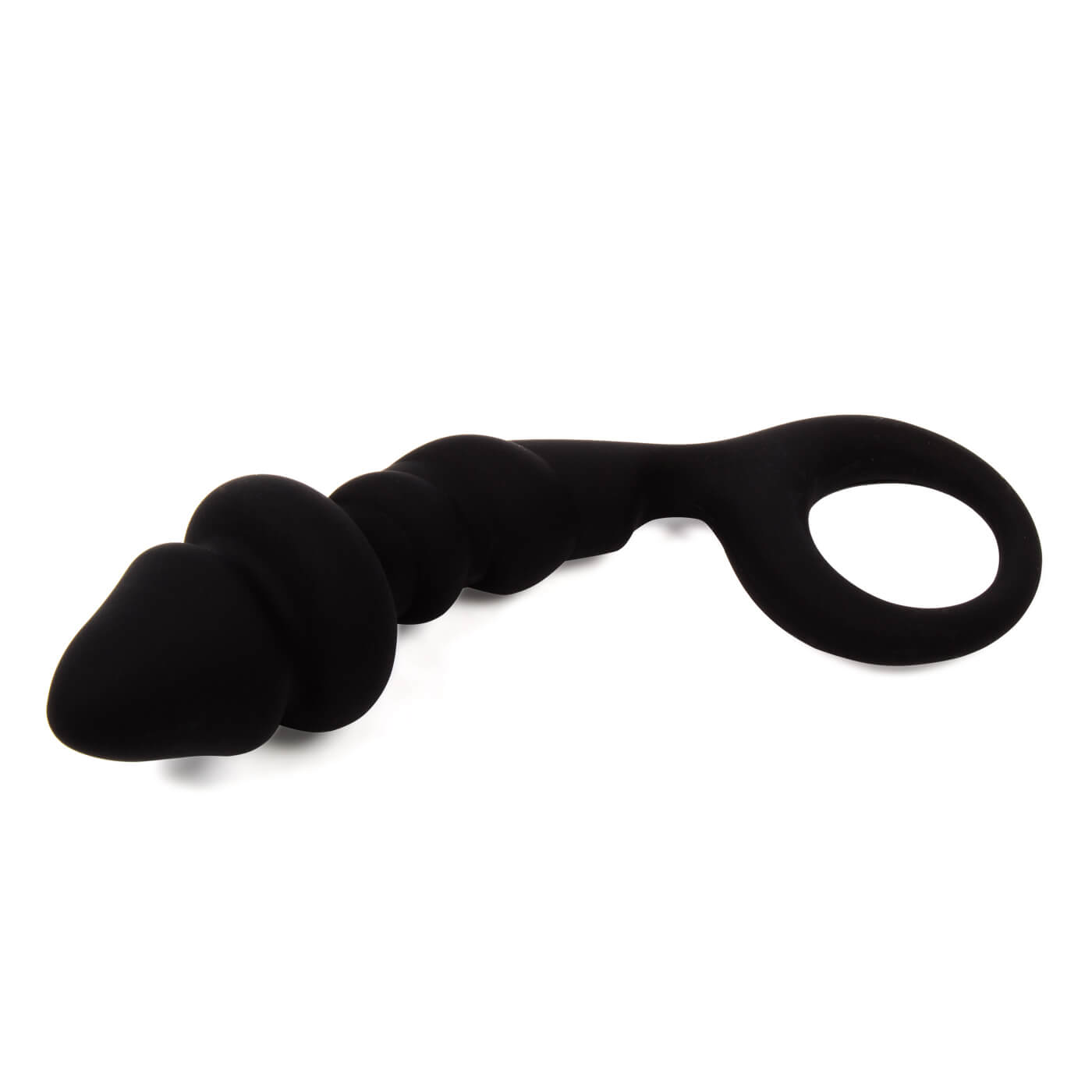 Cloud 9 Curved Silicone Black Waterproof Prostate Plug