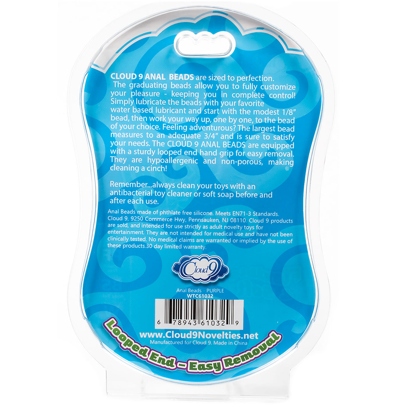 Cloud 9 Classic Graduated Waterproof Anal Beads For Beginners