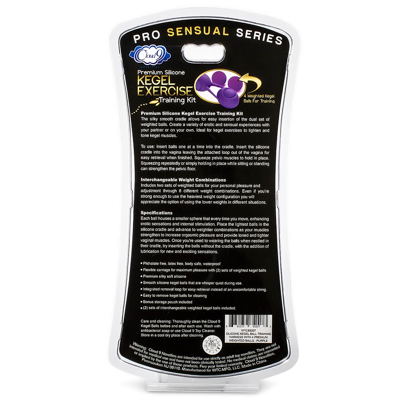 Kegel Training Kit With 4 Weighted Balls & Premium Silicone Pouch