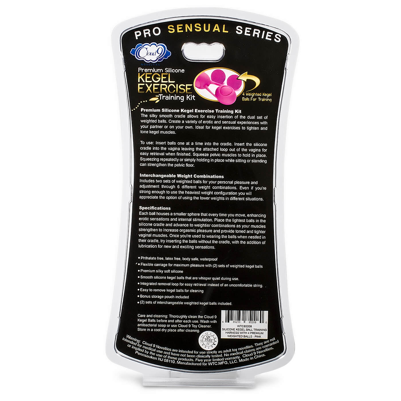 Kegel Training Kit With 4 Weighted Balls & Premium Silicone Pouch
