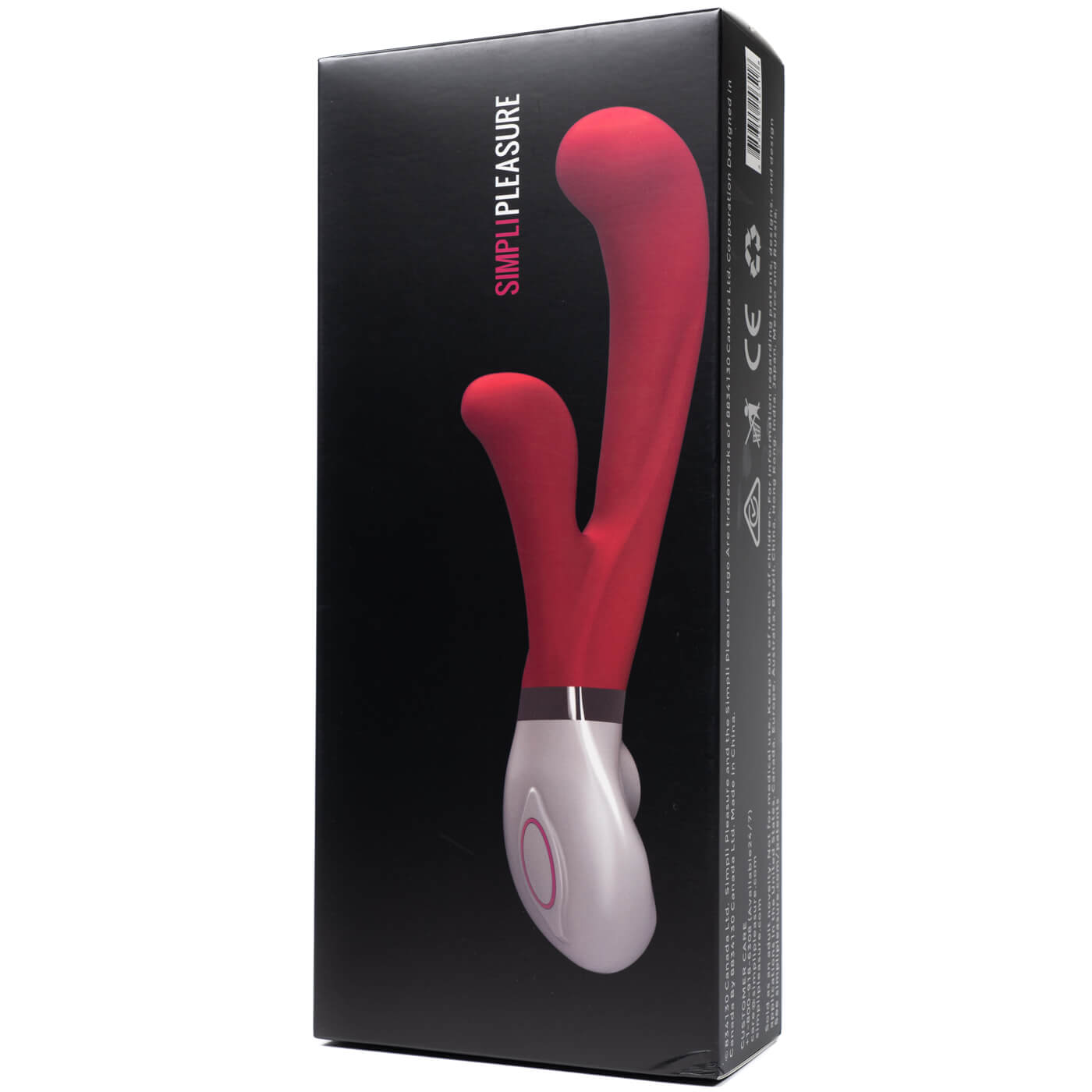 Simpli Pleasure 10 Function Quiet USB Waterproof Slimline Dual Action Vibrator