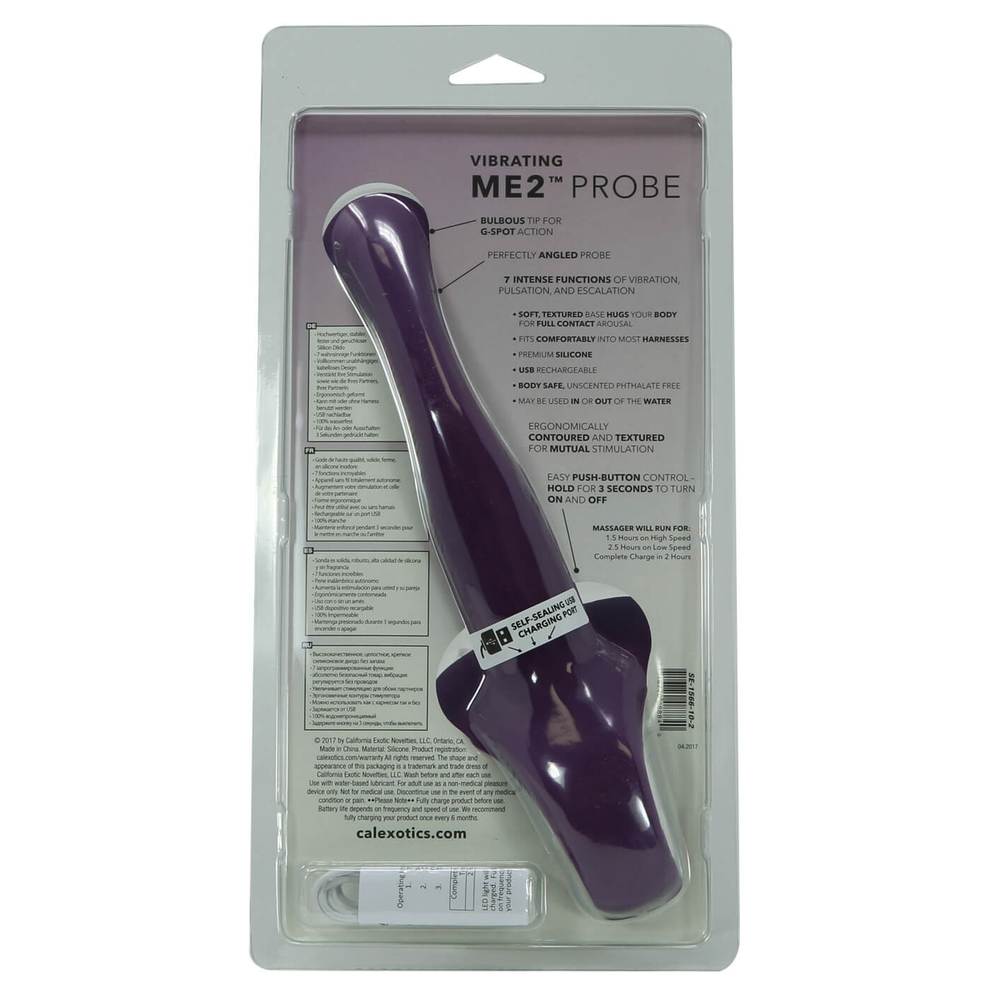 Vibrating Me2 Probe 7 Functions USB Rechargeable Waterproof Vibrating Strap On