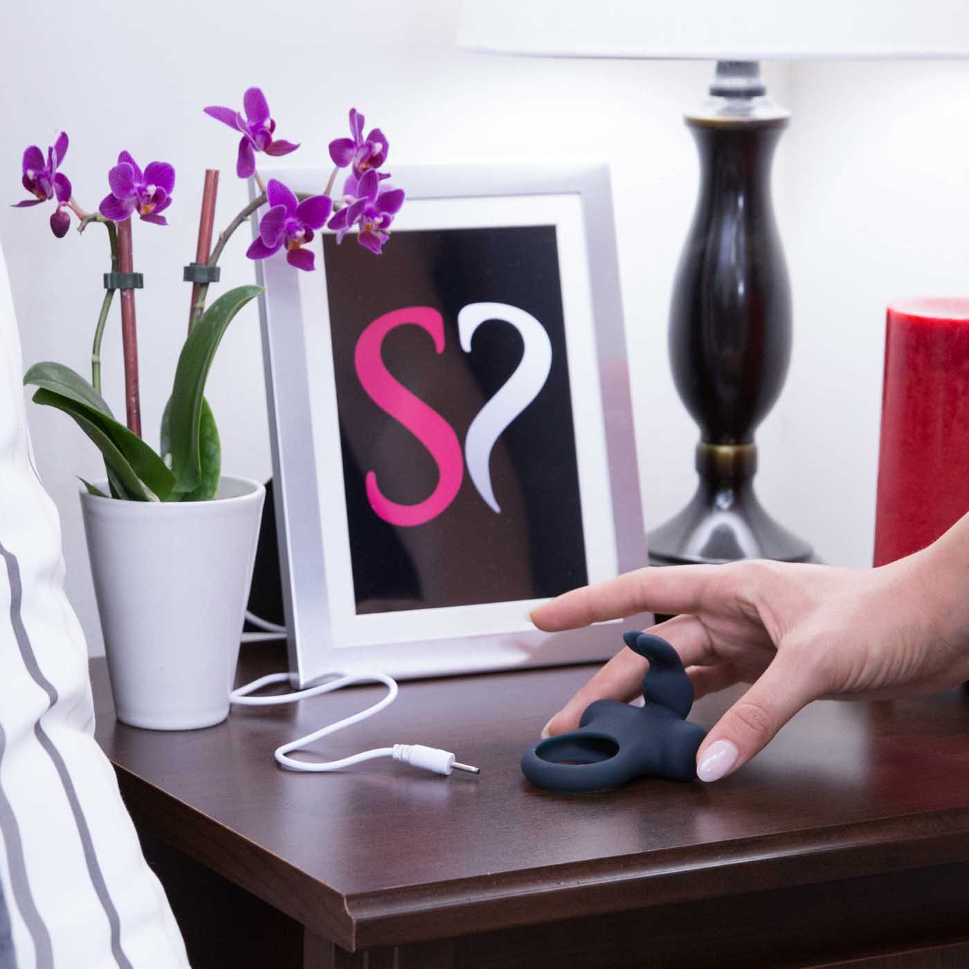 Vedo Frisky Bunny Extra Quiet 5 Function Powerful Vibrating Ring