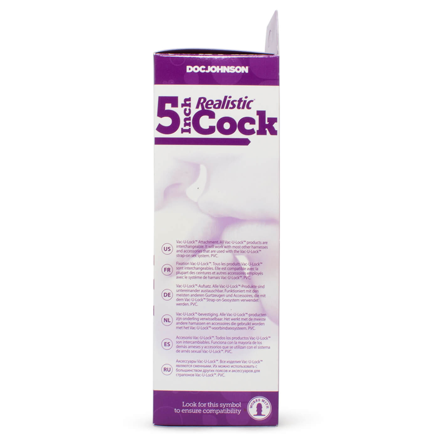 Vac-U-Lock 5 Inch Realistic G-Spot Strap On Dildo