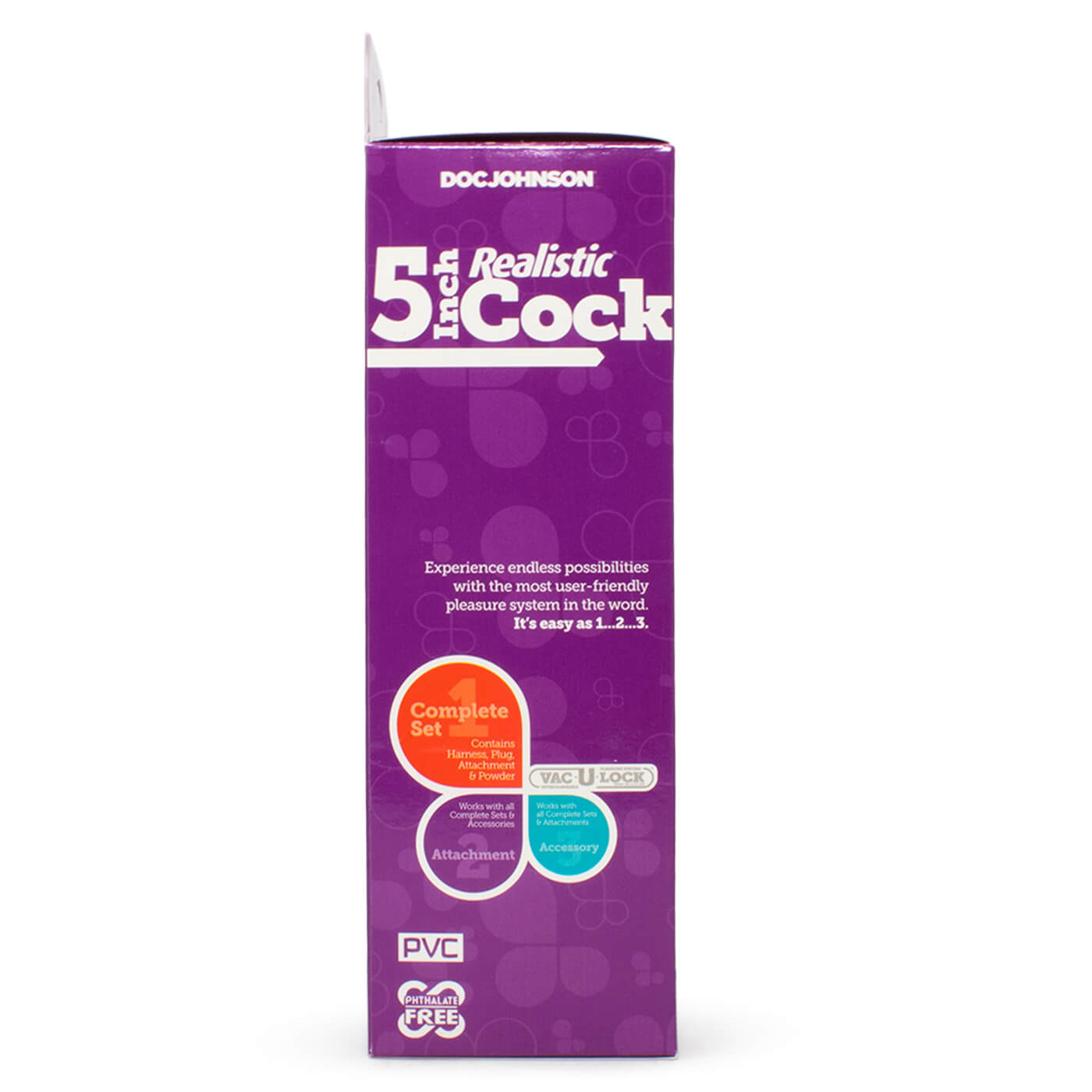 Vac-U-Lock 5 Inch Realistic G-Spot Strap On Dildo