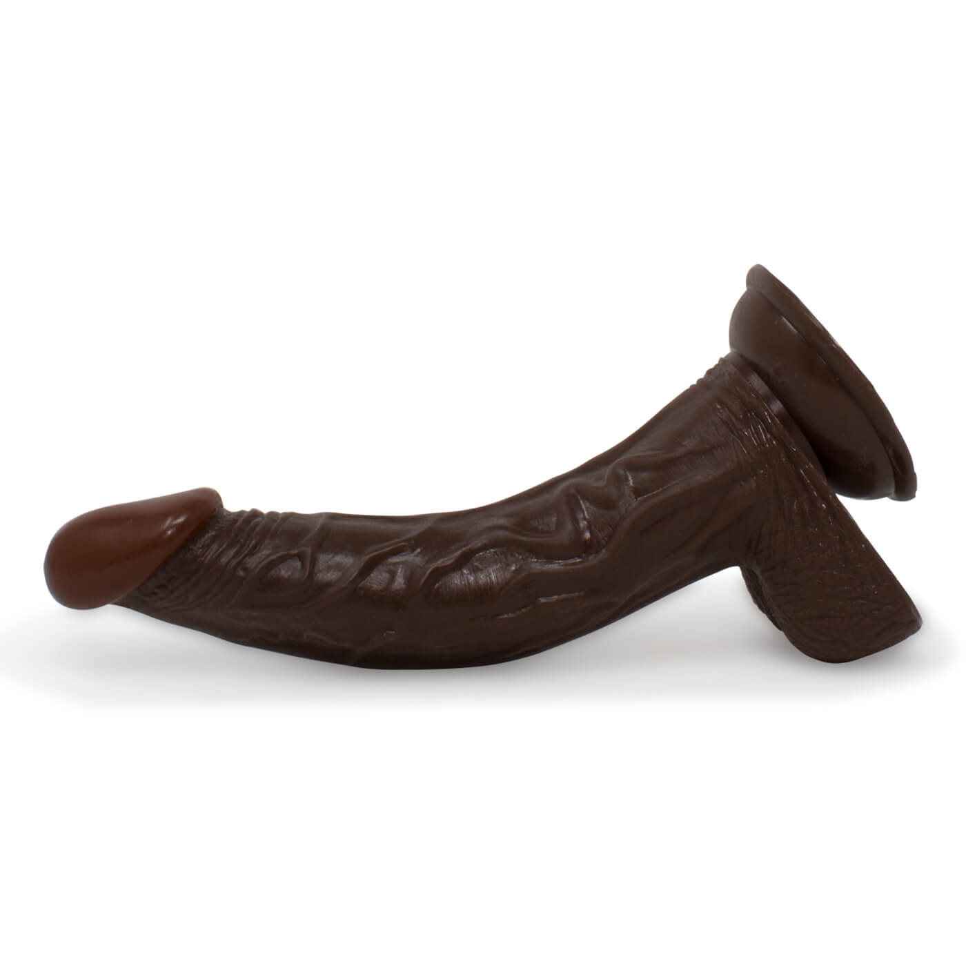 Real Skin Whoppers 8 Inch Huge Black Dildo by Nasstoys