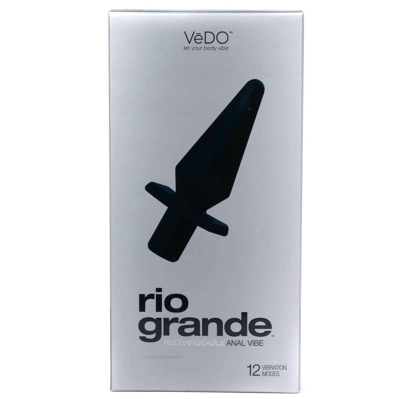 VeDO Rio GRANDE Ultra Quiet 12 Mode Large Powerful USB Anal Vibe