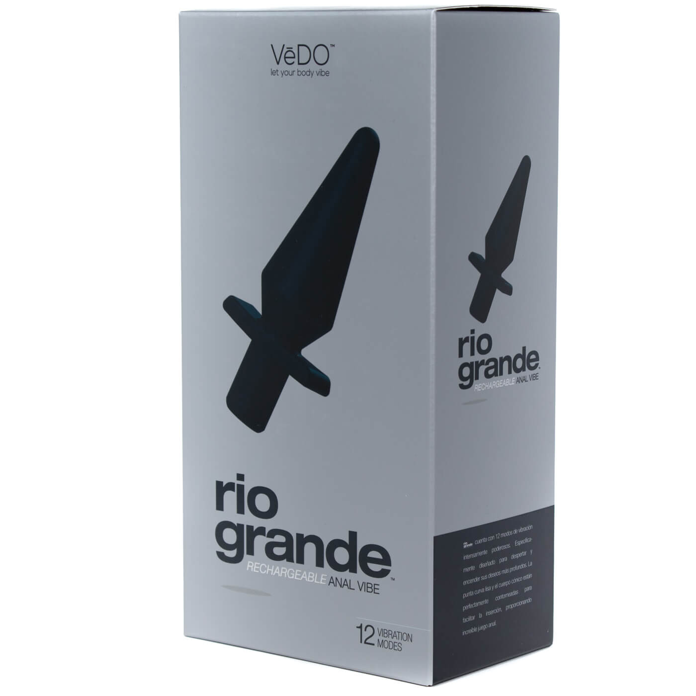 VeDO Rio GRANDE Ultra Quiet 12 Mode Large Powerful USB Anal Vibe