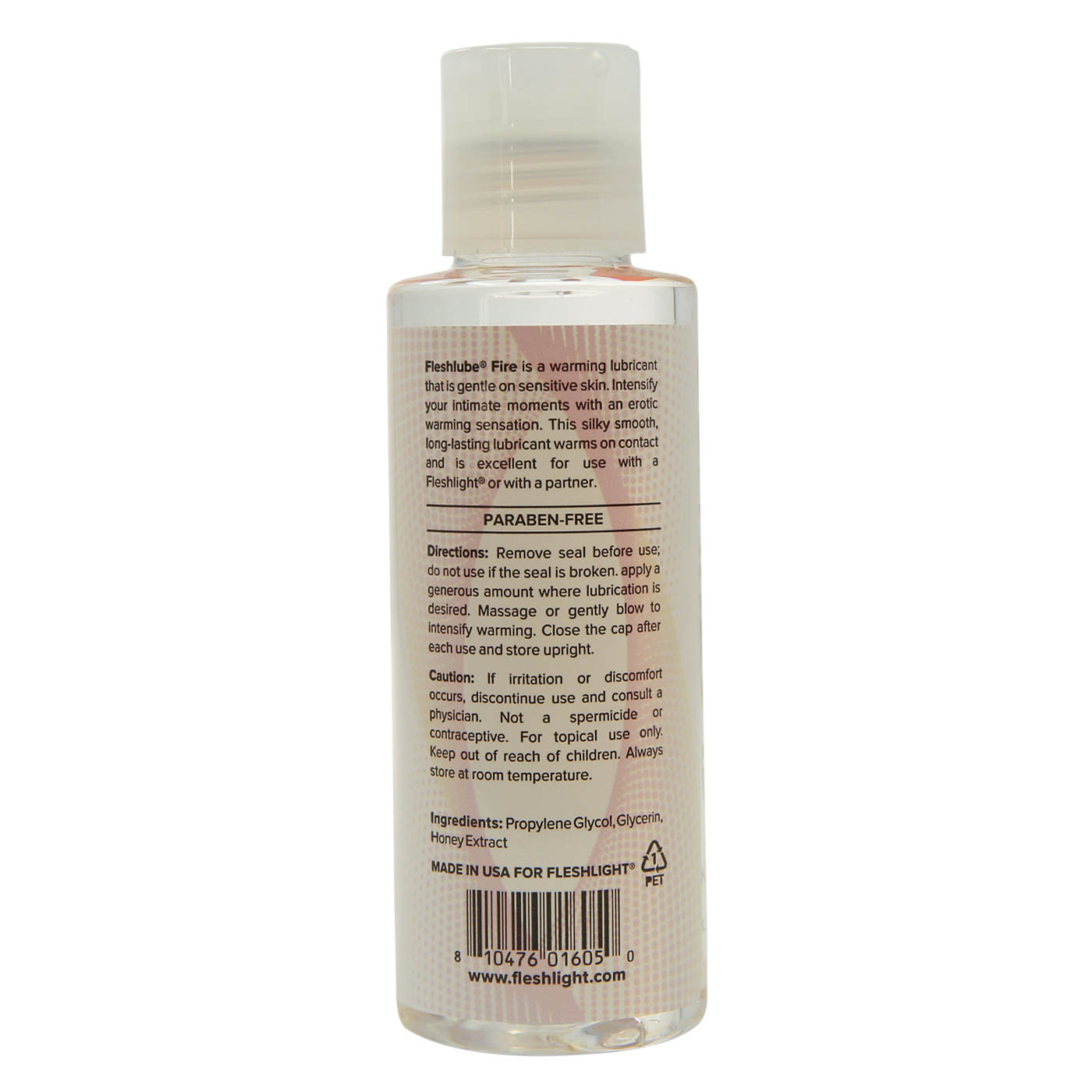Fleshlube Fire Warming Lubricant in 4oz/118mL