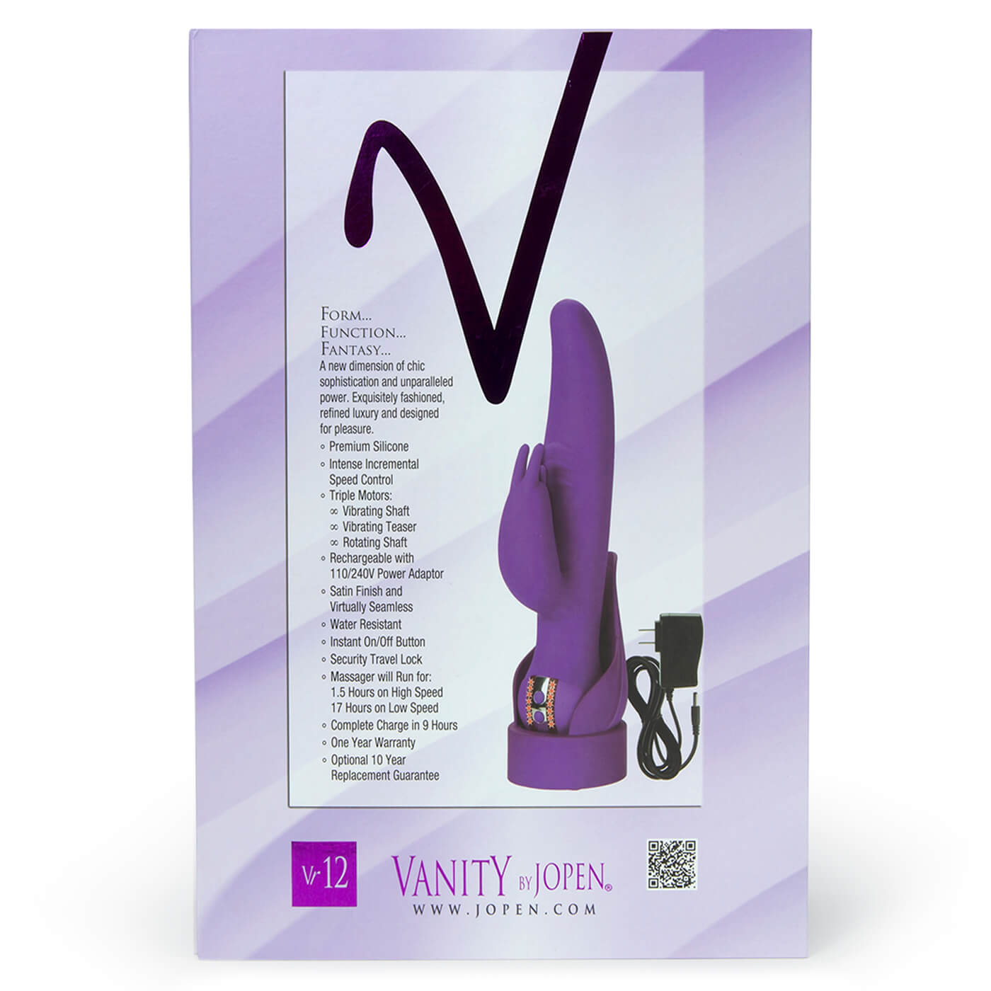 Vanity VR12 Rechargeable Waterproof Dual Rabbit
