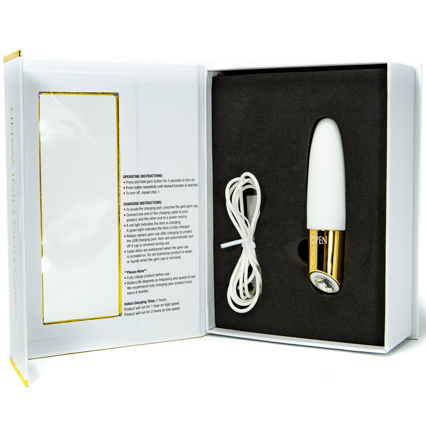 Jopen Callie Mini Wand 7 Function Waterproof USB Rechargeable Bullet Vibrator