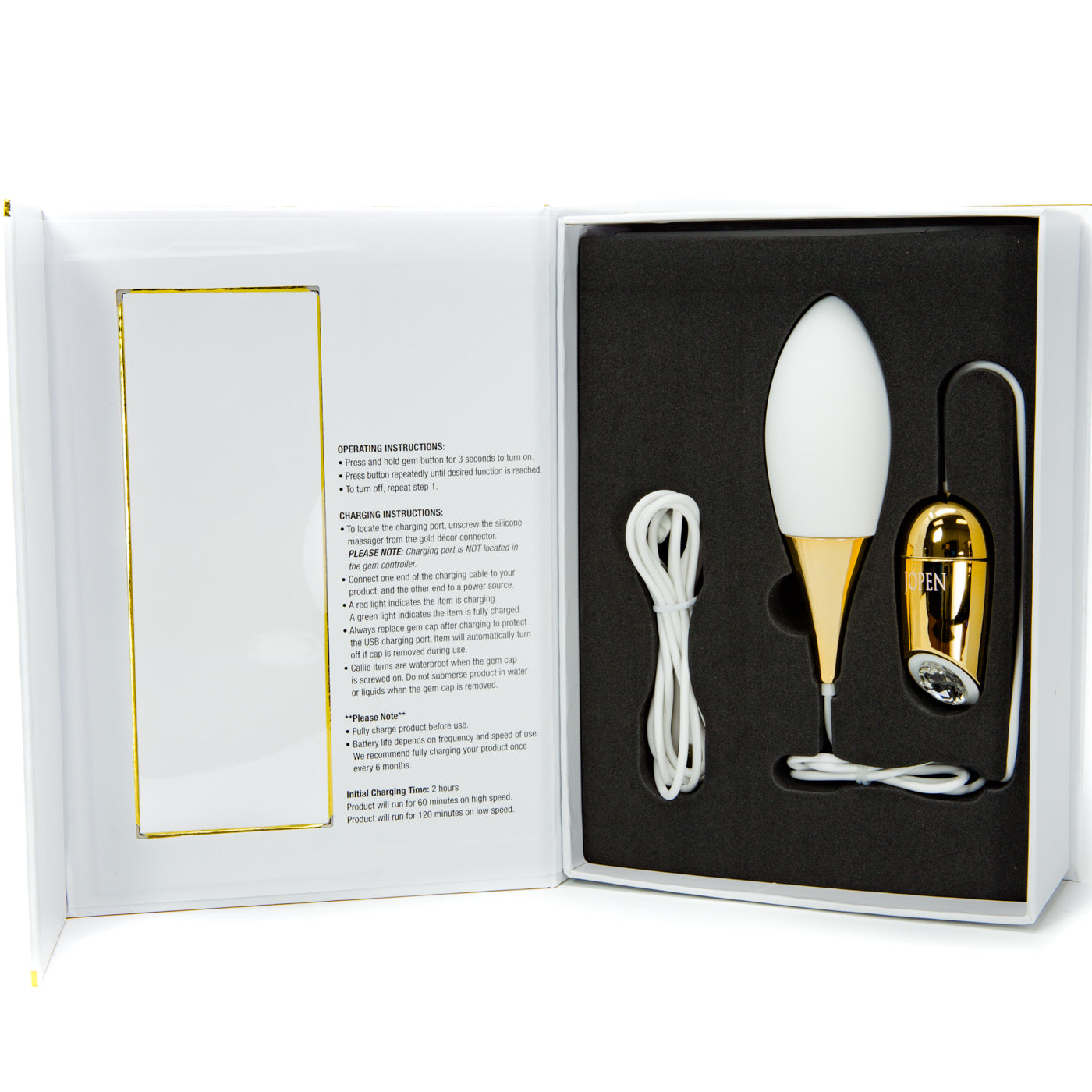 Jopen Callie Mini Massager 7 Function USB Rechargeable Egg Vibrator