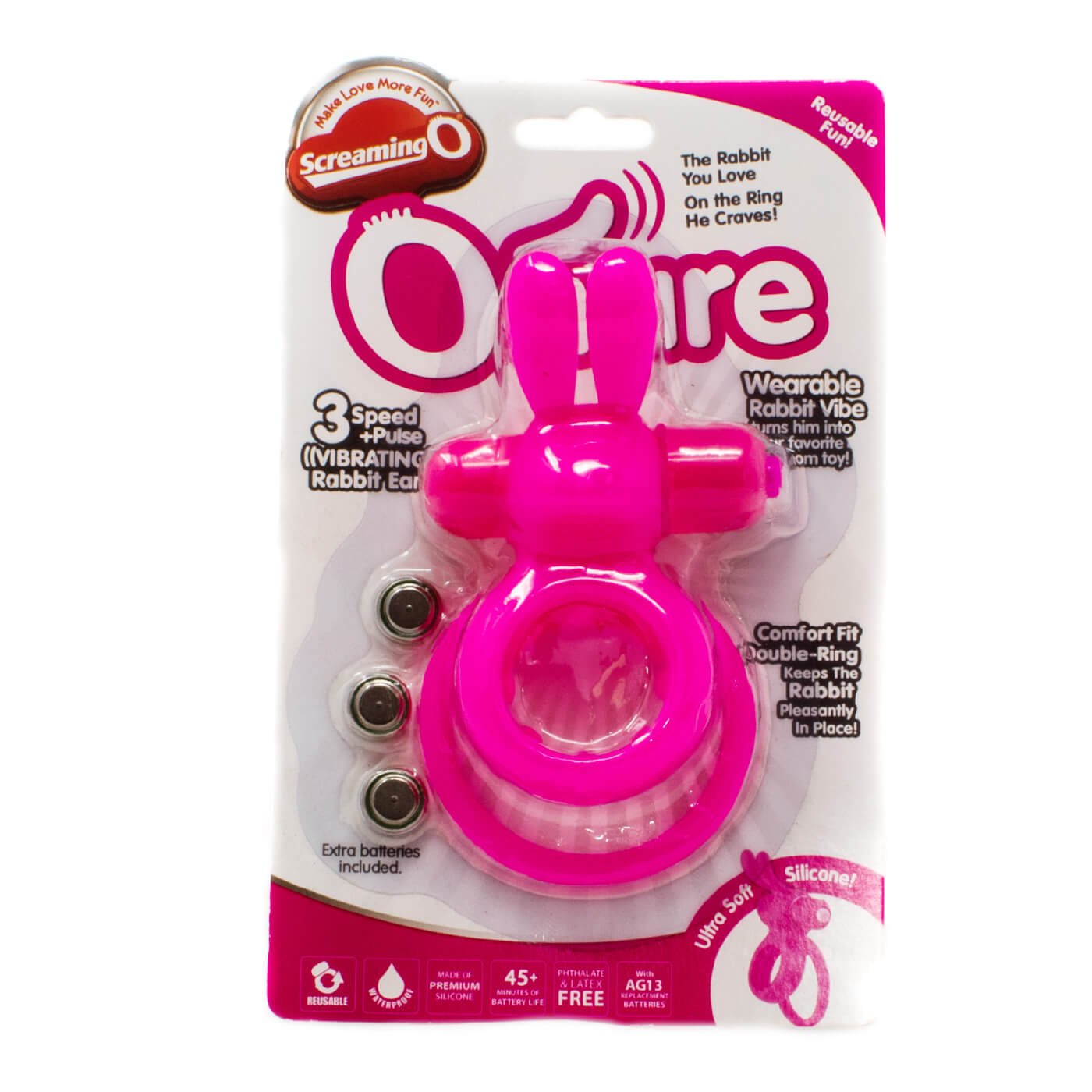 Screaming-O OHare Wearable Rabbit Silicone Vibrating Cock Ring