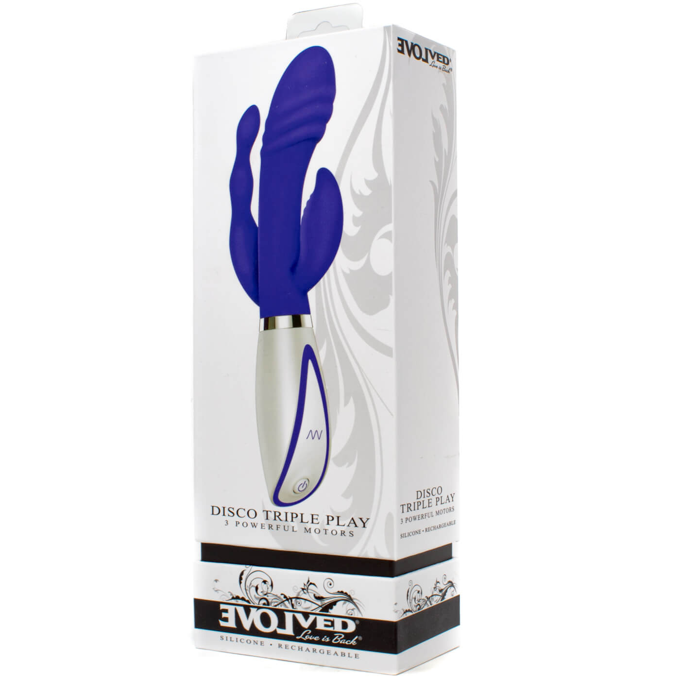 Disco Triple Play G-Spot Anal Clitoral USB Rechargeable Waterproof Vibrator