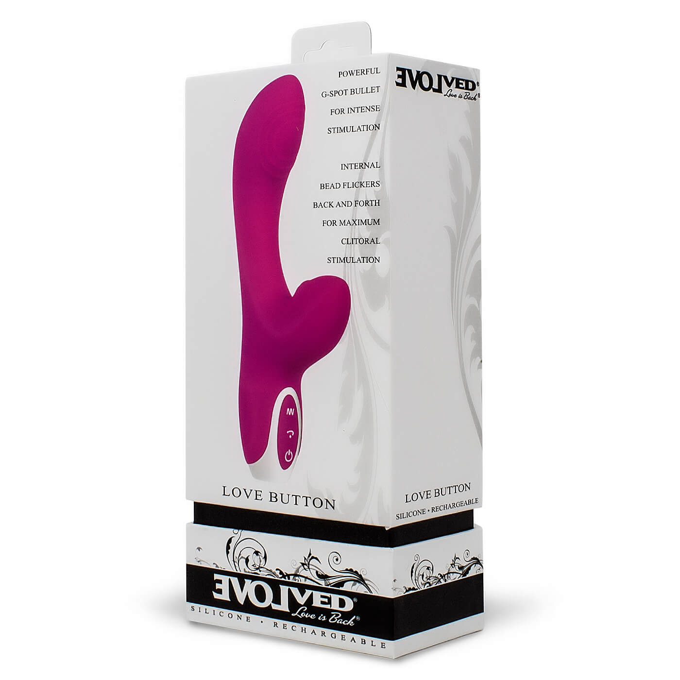 Evolved Novelties Love Button 10 Function USB Rechargeable Clitoral & G-Spot Vibrator
