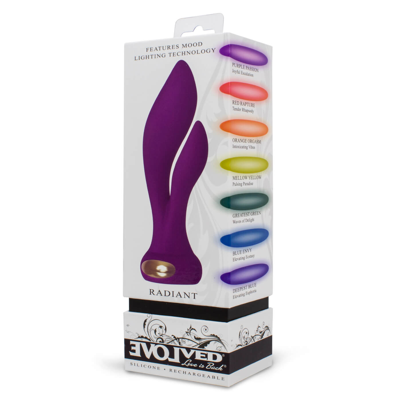 Evolved Novelties Radiant 7 Functions USB Rechargeable Dual Action Slim Vibrator