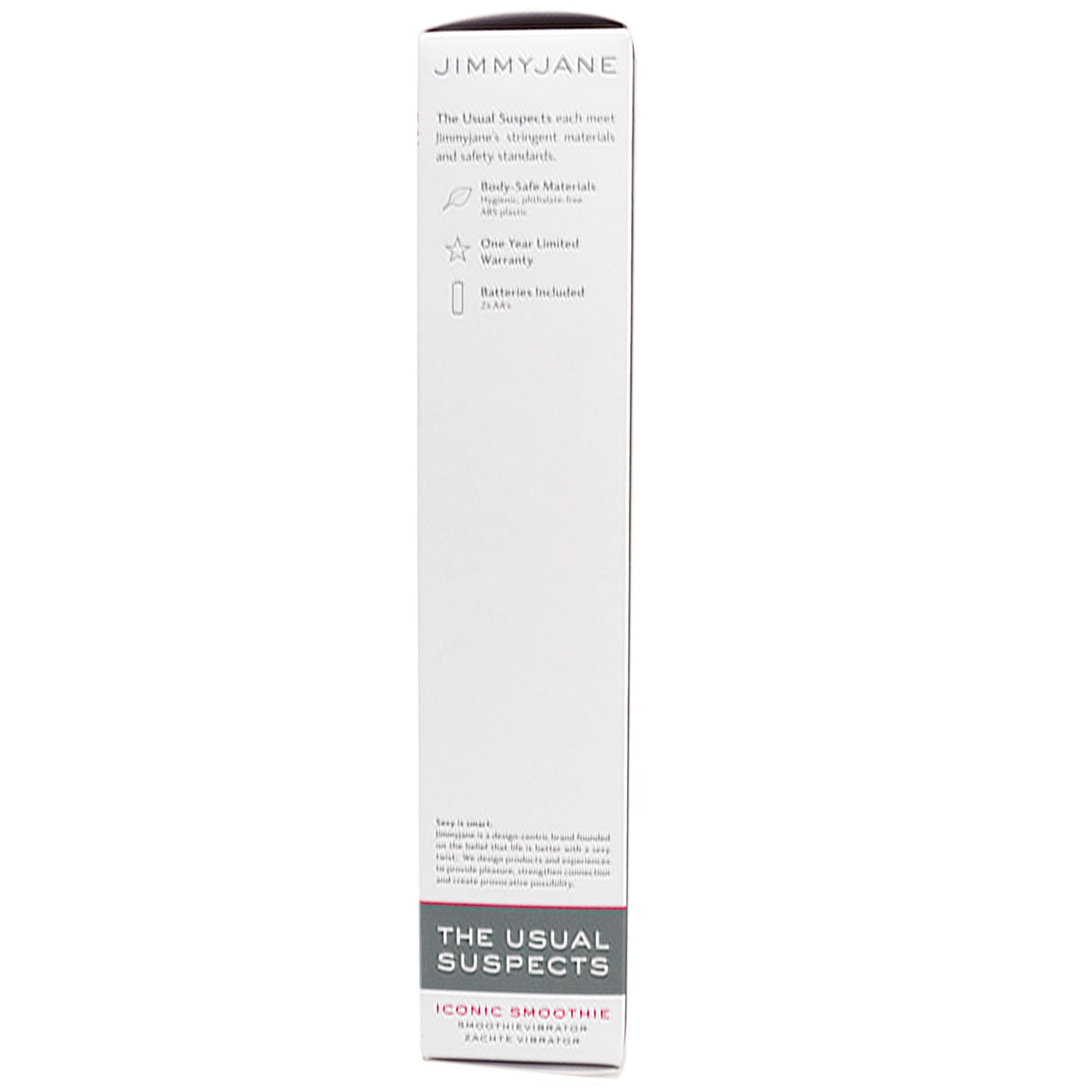 Jimmyjane Hypoallergenic Waterproof Iconic Smoothie Vibrator