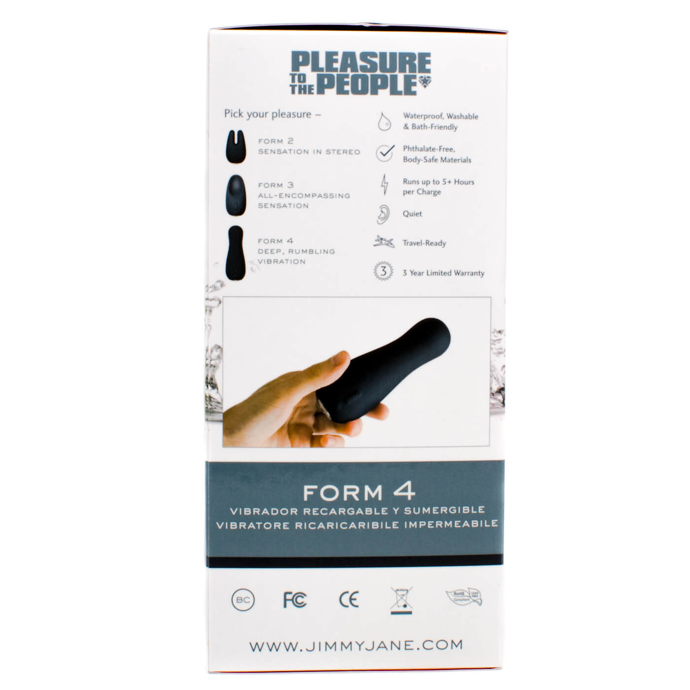 Jimmyjane FORM 4 Luxury Rechargeable Vibrator