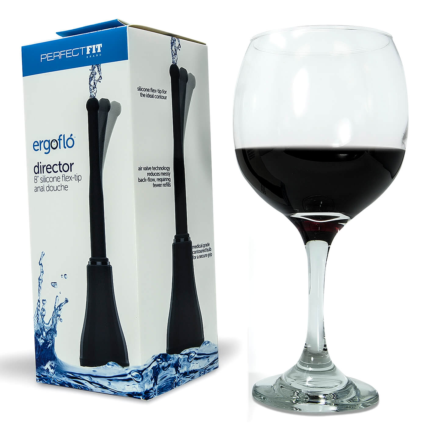 Ergoflo Director 9 Oz Bulb Medical Grade Douche for Anal Hygiene